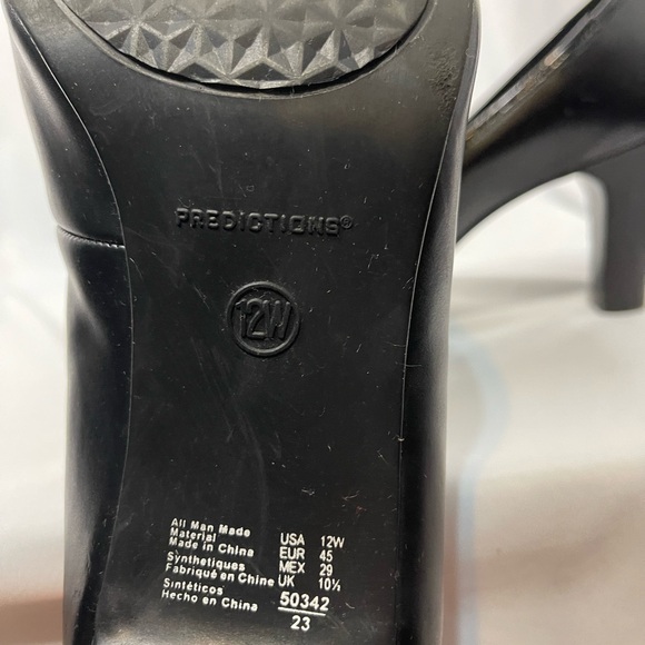 Predictions Tall Black Sturdy Heels - Picture 4 of 5